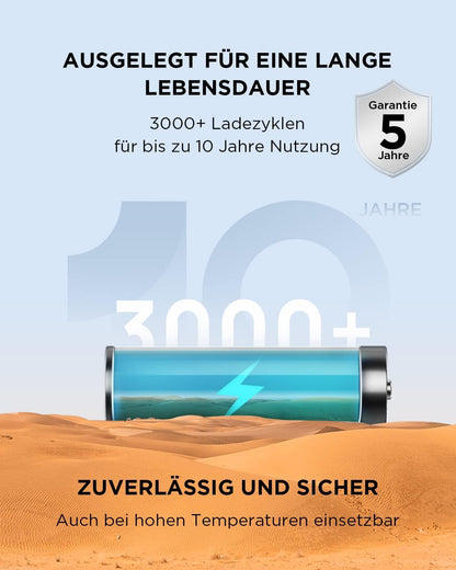 EF ECOFLOW Tragbare Powerstation RIVER 2 MAX mit 160W faltbare solar panel, 512 Wh Solargenerator mit LiFeP04, Schnellladung in 1 Stunde, bis zu 1000 W Leistung, Balkonkraft für Camping