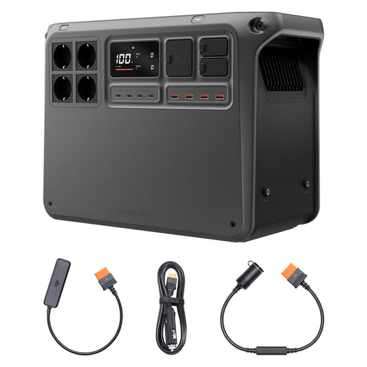 DJI Power 2000 tragbare Powerstation, 2048 Wh LFP-Akku, kompakte Größe, 3000 W stabile Ausgangsleistung, in 45 Min. von 0% auf 80% geladen, Autoladung, Camping & Wohnmobile, Roadtrip, Off-Grid