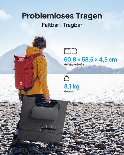 BLUETTI Elite 200 V2 Solar Generator (2025 Neu) mit 200W Solarpanel, 2073,6Wh Tragbare Powerstation mit 2 2600W AC Ausgängen, 17 Jahre Lebensdauer LiFePO4 Notstrom für Camping, Off-grid, Stromausfall