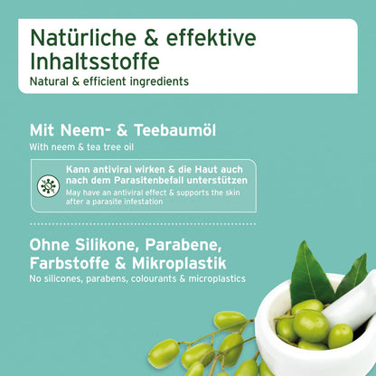 AniForte Neemöl Hundeshampoo 500ml – Gegen Juckreiz, Milben, Flöhe & Zecken, für glänzendes Fell