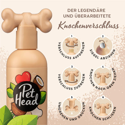 Pet Head Sensitive Soul Hundeshampoo | Kokosnussduft | Pflegt und Beruhigt Empfindliche Haut | pH-Neutral | Vegan & Tierversuchsfrei | Sanfte Formel für Hunde und Welpen | 300ml