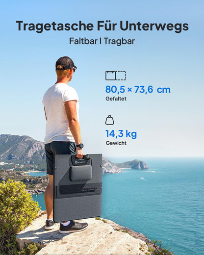 BLUETTI Tragbare Power Station Elite 100 V2 mit 350W Solarpanel, 1024Wh LiFePO4 Solar Generator mit 2 1800W AC Ausgängen, 35% kleiner, Ideal für Notfälle, Wohnmobil,Camping