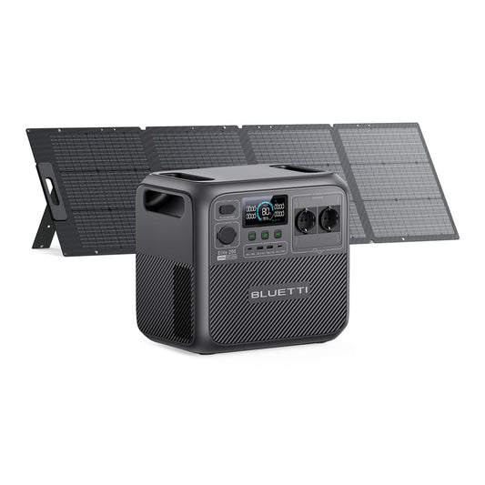 BLUETTI Elite 200 V2 Solar Generator (2025 Neu) mit 200W Solarpanel, 2073,6Wh Tragbare Powerstation mit 2 2600W AC Ausgängen, 17 Jahre Lebensdauer LiFePO4 Notstrom für Camping, Off-grid, Stromausfall