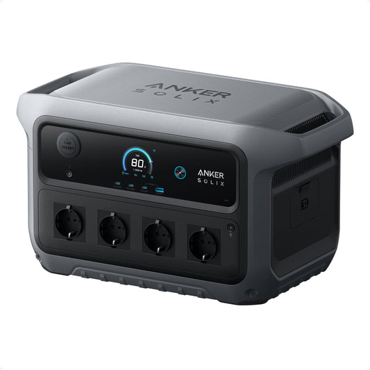 Anker SOLIX C2000 Gen 2 Tragbare Powerstation, 2400W (Spitzenleistung 4000W) Solargenerator, In 58 Min voll geladen, 2048Wh LiFePO?-Akku, Für Camping und Stromausfälle (optional mit Solarpanel)