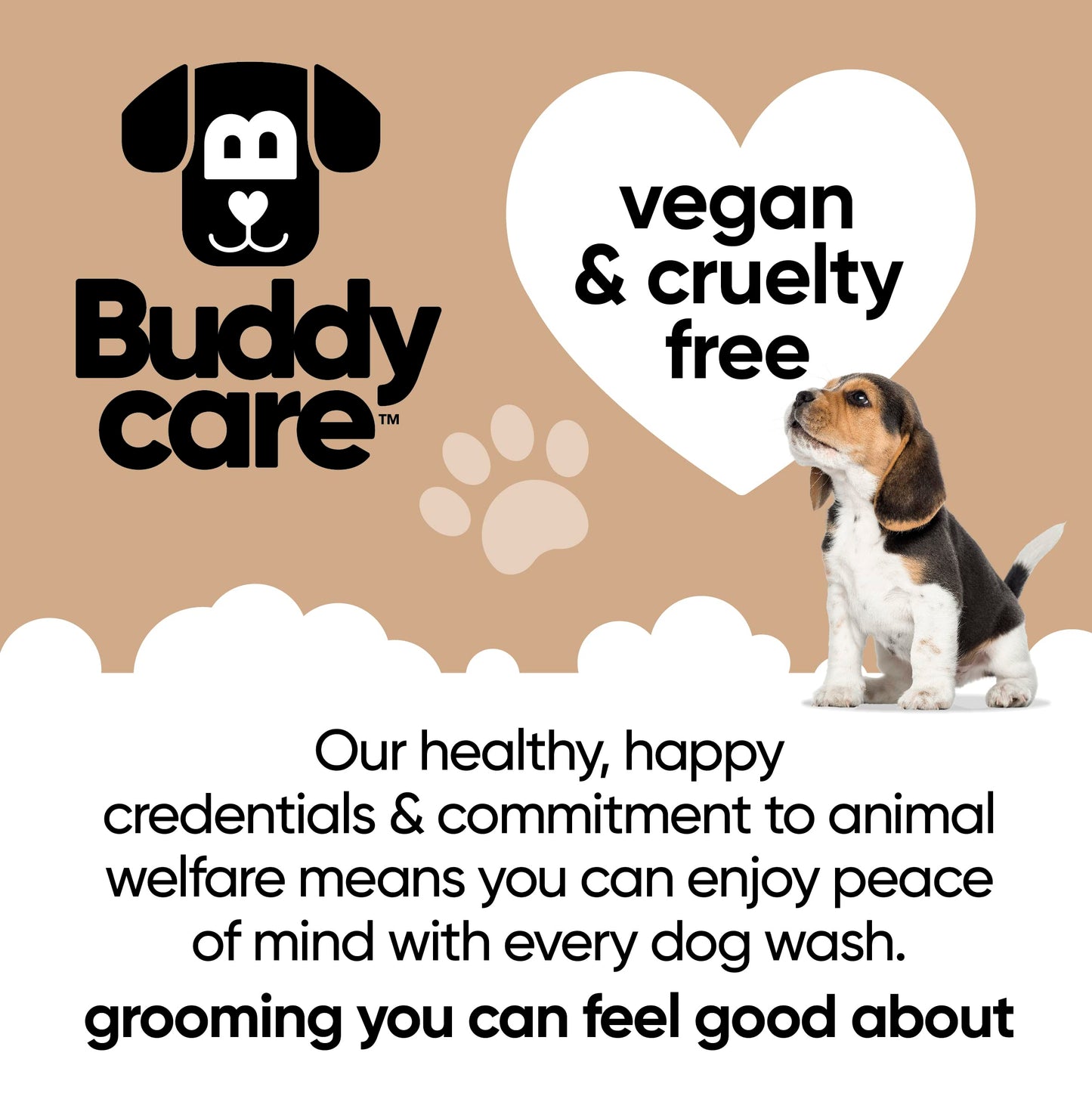 Buddycare 2in1 Hundeshampoo & Conditioner 500ml – Für Langhaar, Welpen & alle Hunderassen