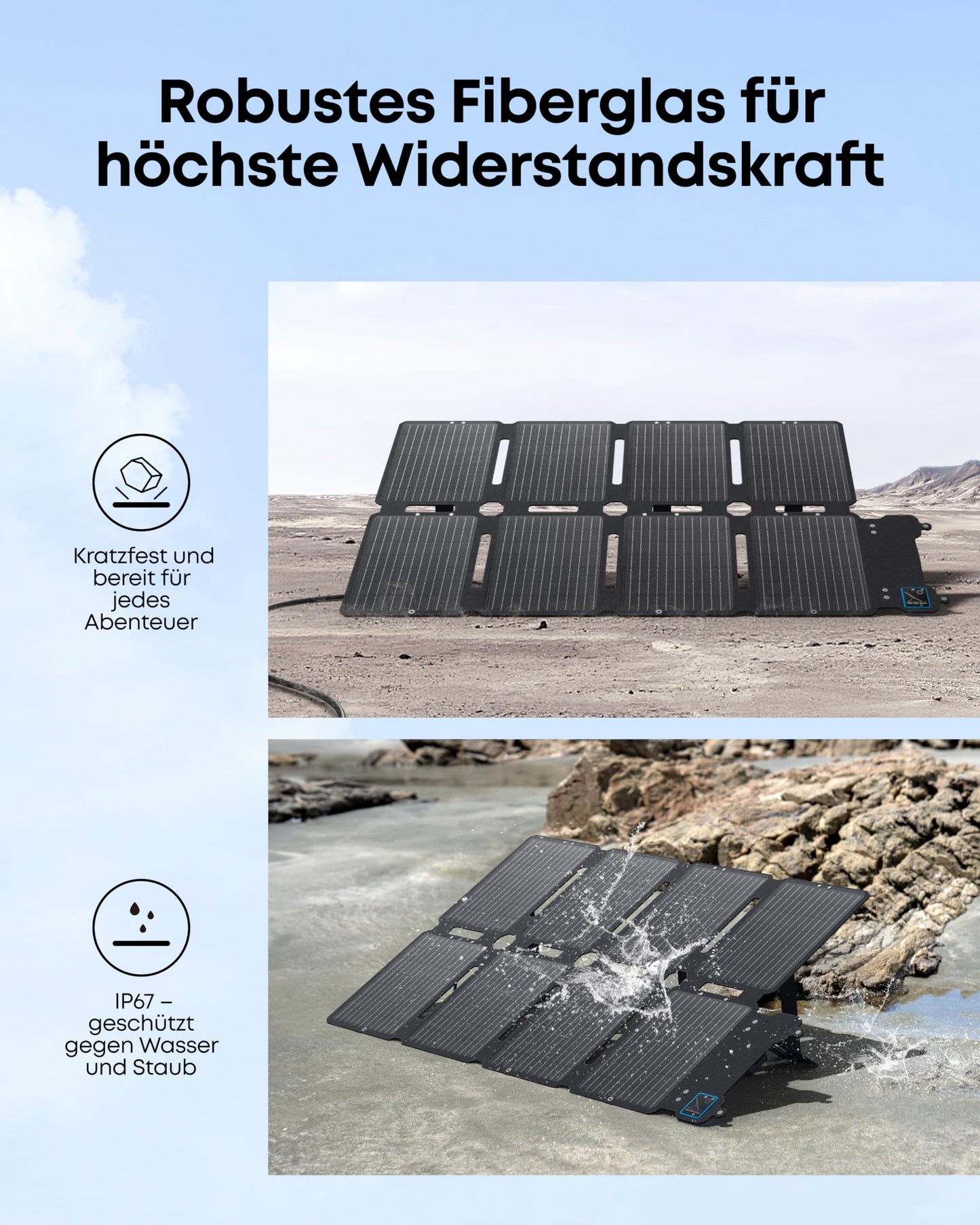 Anker SOLIX C300X DC Tragbare Powerstation mit 100W Solarpanel, 288Wh LiFePO4-Akku, 300W Solargenerator, für Outdoor, Camping, Reisen und Notfälle