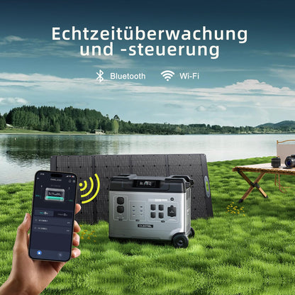 OUKITEL P5000 Pro 5120Wh Große Kapazität Tragbare Powerstation, 5×4000W AC-Steckdosen (8000W Spitzenleistung) Solargenerator, LiFePO₄-Akku, Für Camping und Stromausfälle