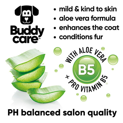 Buddycare 2in1 Hundeshampoo & Conditioner 500ml – Für Langhaar, Welpen & alle Hunderassen